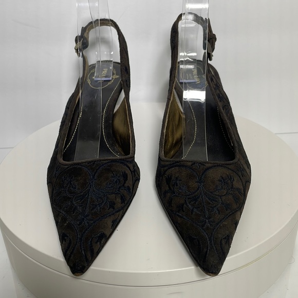 Prada heels slingback shoes size EU size 39.5 according to size tables US 9 - Picture 2 of 9